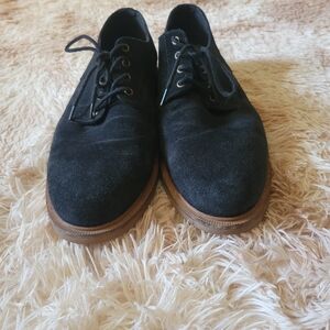 Classic Black Men's Clark's Suede Shoes